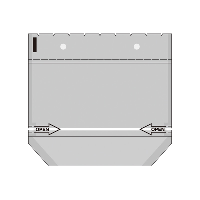 ㈱大阪包装社 サンドイッチ袋 角底袋 小 BW穴 100枚/袋(ご注文単位50袋)【直送品】