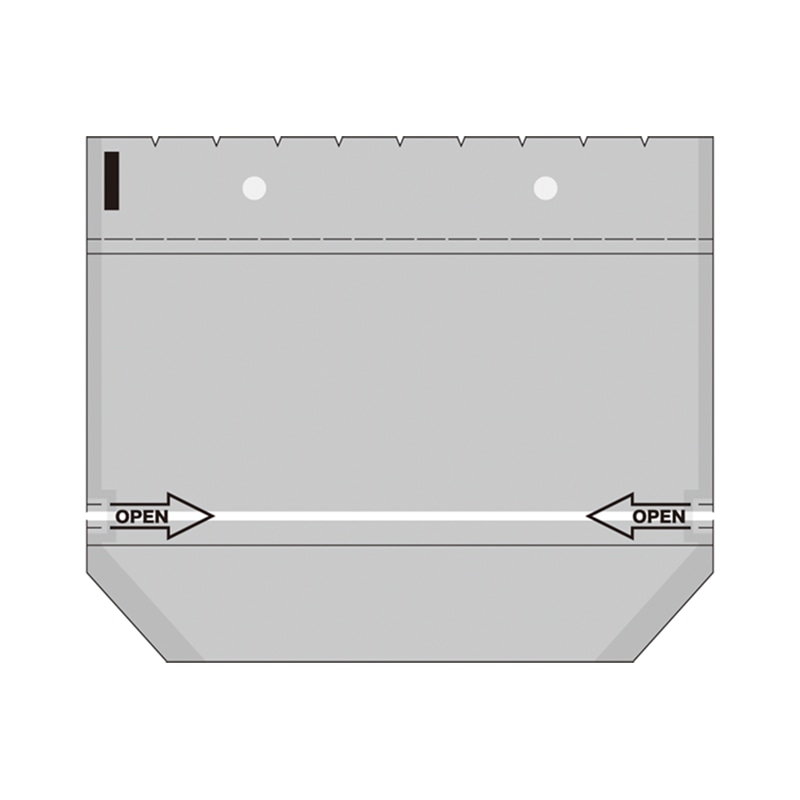 ㈱大阪包装社 サンドイッチ袋 角底袋　中 BW穴 100枚/袋（ご注文単位50袋）【直送品】