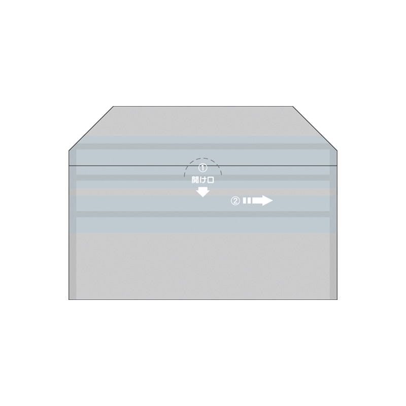 ㈱大阪包装社 EGカット袋 小 手詰め 100枚/袋(ご注文単位50袋)【直送品】