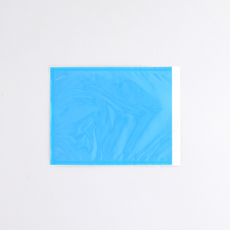 デリバリーパック USパック 全面のり・ポケットタイプ 葉書サイズ US-1053 青 100枚/袋(ご注文単位30袋)【直送品】