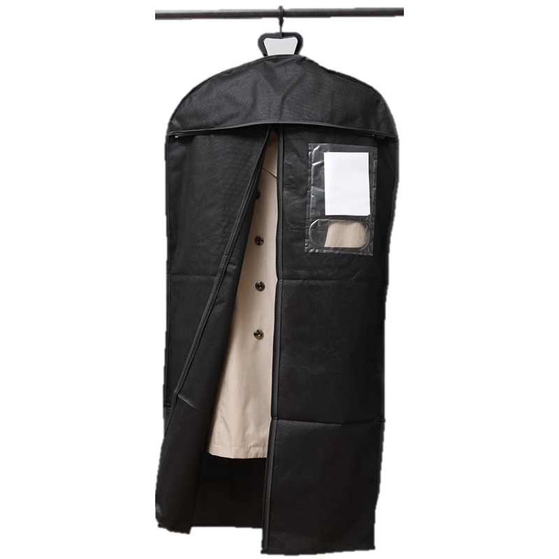 メルクロス テーラーバッグ　オープンファスナー付 3つ折り MPO-G　黒 100枚/袋（ご注文単位1袋）【直送品】