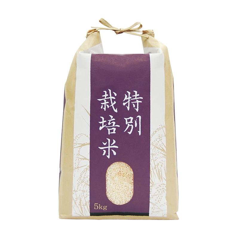 マルタカ 米袋 紐付クラフト 保湿タイプ 特別栽培米 丹心 窓あり 5kg KHP014 300枚/箱(ご注文単位1箱)【直送品】
