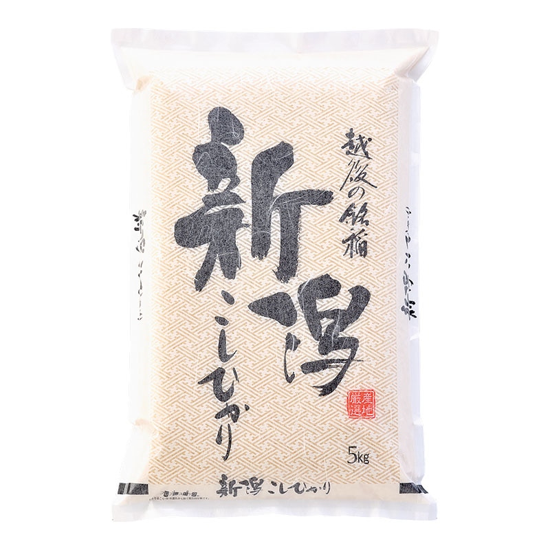 マルタカ 米袋 雲龍和紙 フレブレス 新潟産こしひかり 銘稲 5kg MK0820 500枚/箱(ご注文単位1箱)【直送品】