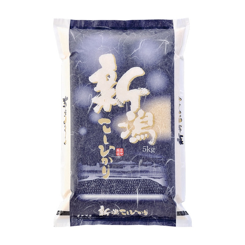 マルタカ 米袋 雲龍和紙 フレブレス 新潟県コシヒカリ しらゆきの里 5kg MK0830 500枚/箱(ご注文単位1箱)【直送品】