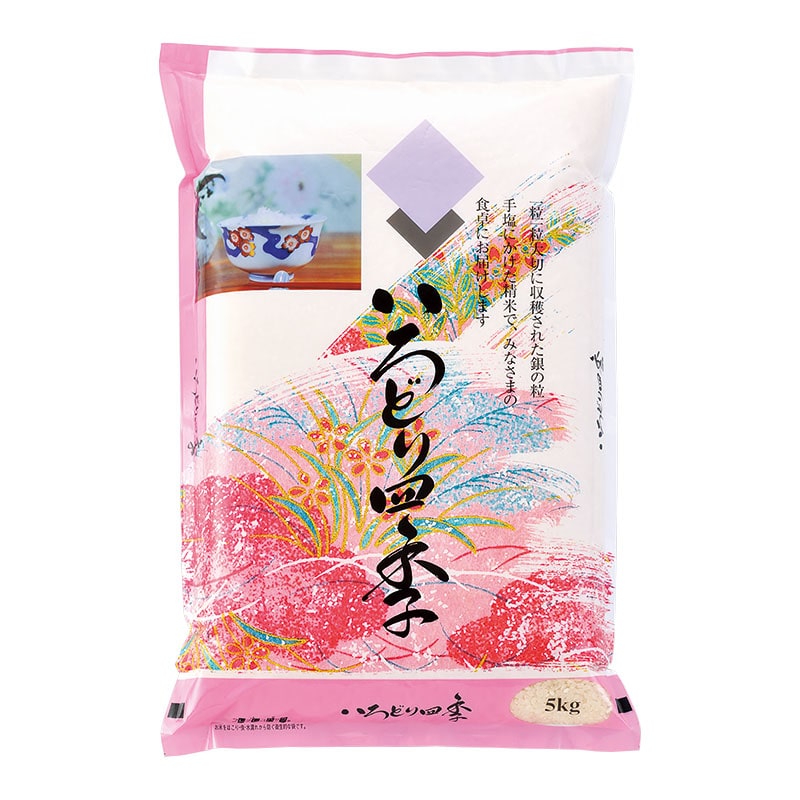 マルタカ 米袋 ラミ フレブレス いろどり四季 5kg MN3500 500枚/箱(ご注文単位1箱)【直送品】