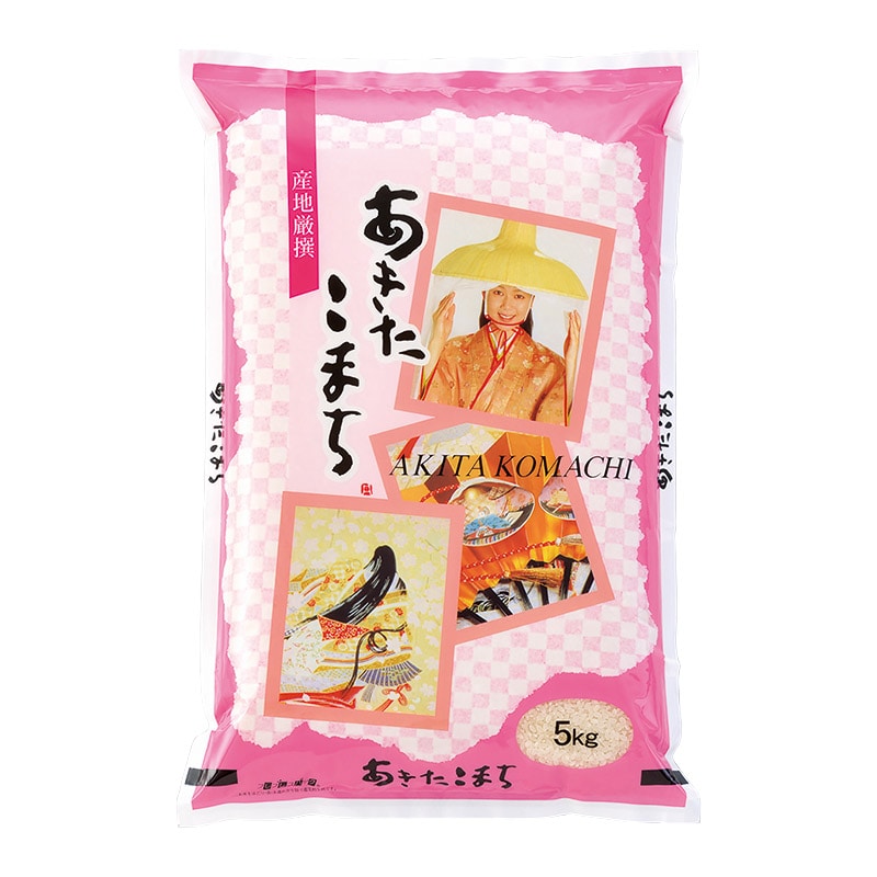 マルタカ 米袋 ラミ フレブレス あきたこまち いろは 5kg MN4810 500枚/箱(ご注文単位1箱)【直送品】