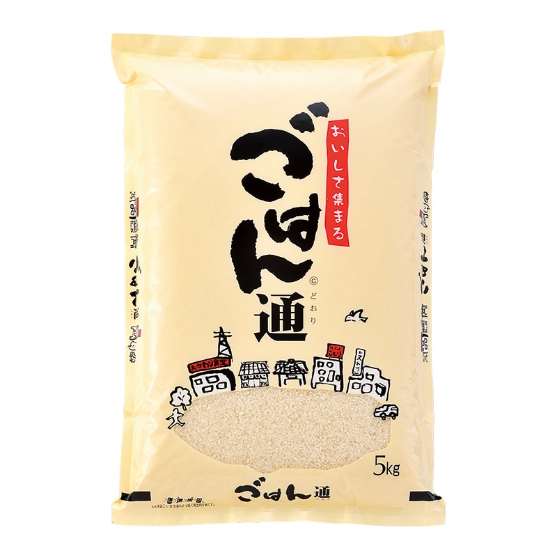 マルタカ 米袋 ラミ フレブレス ごはん通 5kg MN6071 500枚/箱(ご注文単位1箱)【直送品】