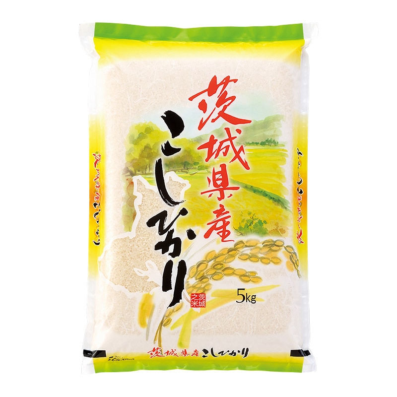 マルタカ 米袋 ポリポリ ネオブレス 茨城こしひかり 山吹の季節 5kg MP5201 500枚/箱(ご注文単位1箱)【直送品】