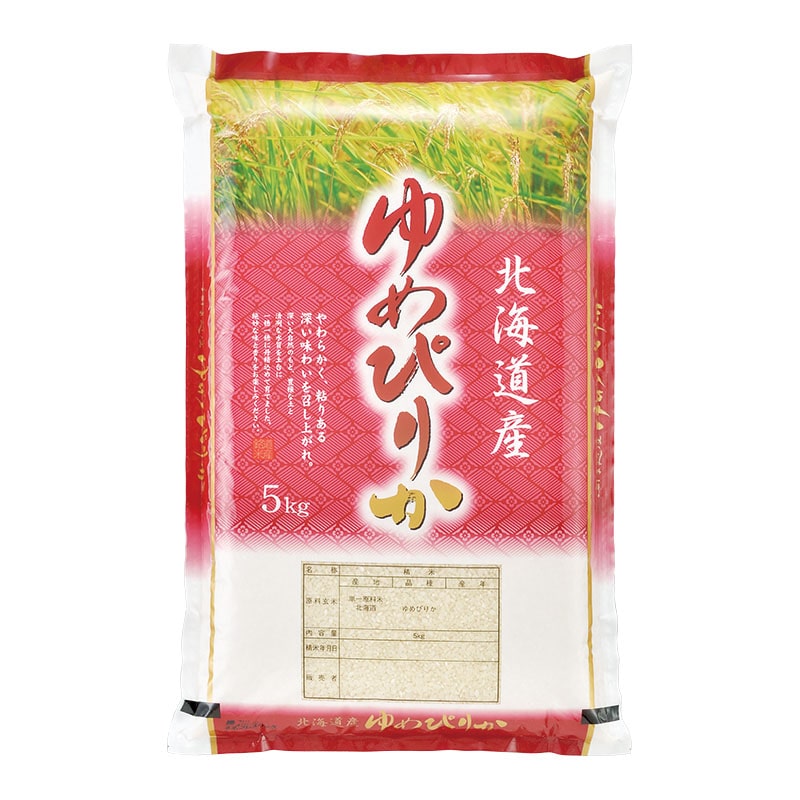 マルタカ 米袋 ポリポリ ネオブレス 北海道ゆめぴりか 夢雲 5kg MP5205 500枚/箱(ご注文単位1箱)【直送品】