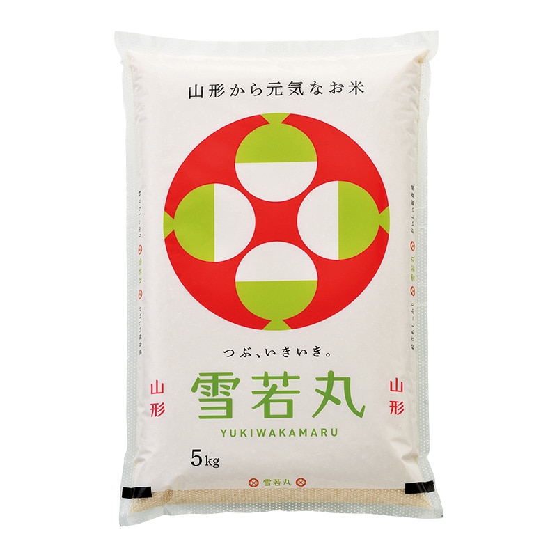 マルタカ 米袋 ポリポリ ネオブレス 山形産 雪若丸 5kg MP5543 500枚/箱(ご注文単位1箱)【直送品】