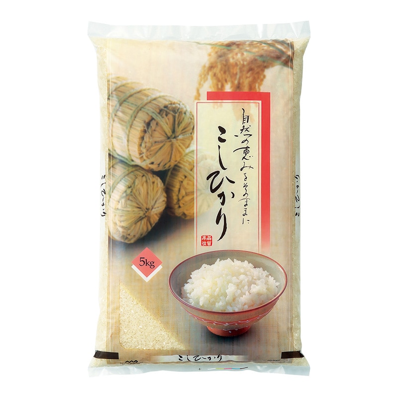 マルタカ 米袋 ポリ マイクロドット こしひかり 振舞 5kg PD0007 500枚/箱(ご注文単位1箱)【直送品】