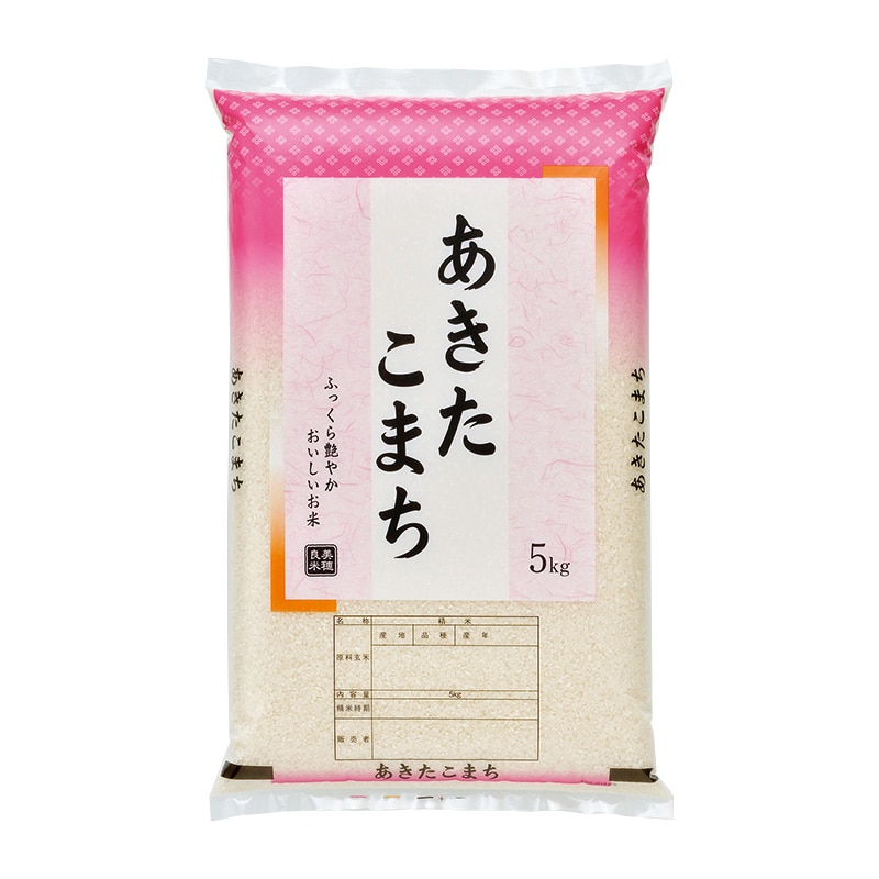 マルタカ 米袋 ポリ マイクロドット あきたこまち 花がさね 5kg PD0047 500枚/箱(ご注文単位1箱)【直送品】