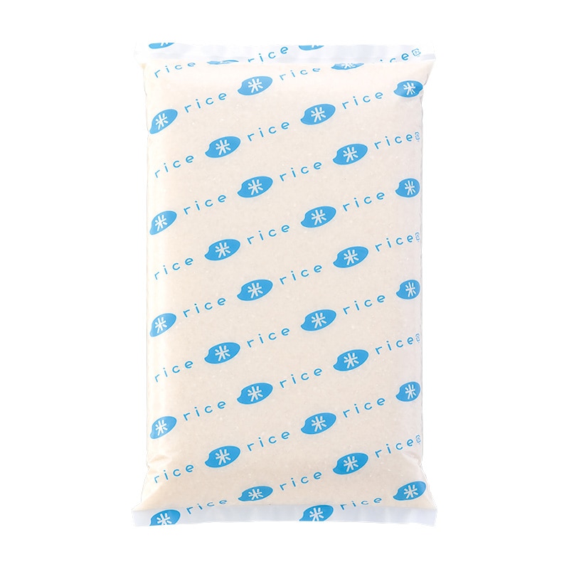 マルタカ 米袋　ポリ乳白　マイクロドット 業務用　米　RICE　水色　5kg PD1200 500枚/箱（ご注文単位1箱）【直送品】