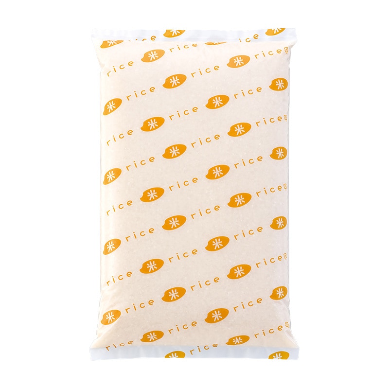 マルタカ 米袋 ポリ乳白 マイクロドット 業務用 米 RICE オレンジ 5kg PD1220 500枚/箱(ご注文単位1箱)【直送品】