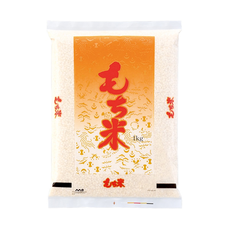 マルタカ 米袋 ポリ マイクロドット もち米 宝尽くし 1kg PD4110 500枚/箱(ご注文単位1箱)【直送品】