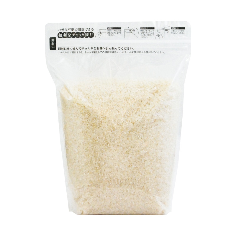 マルタカ 米袋 ラミ シングルチャック袋 無地 透明 2kg TI2000 500枚/箱(ご注文単位1箱)【直送品】