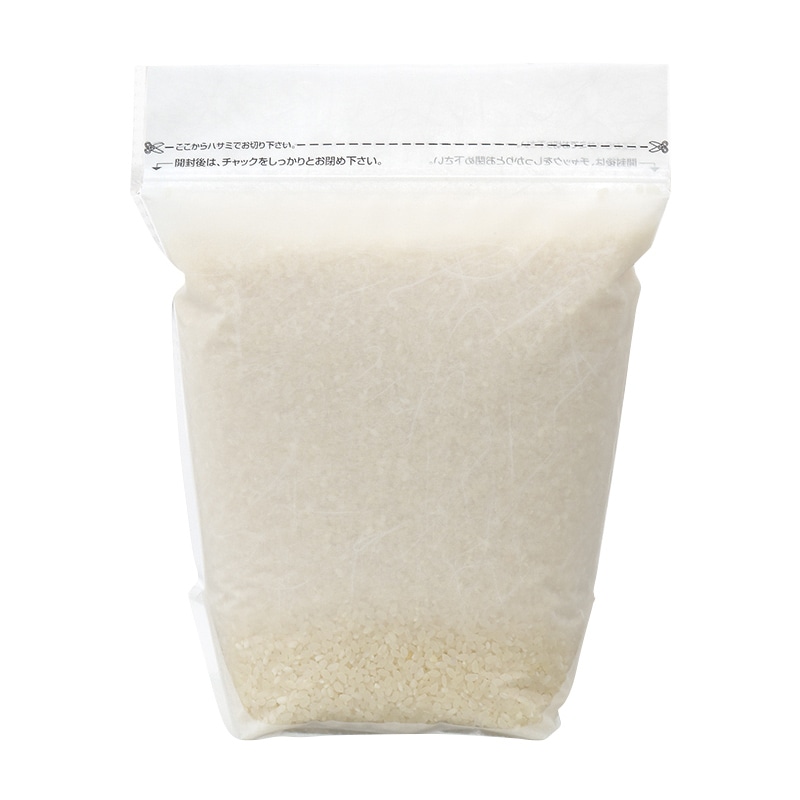 マルタカ 米袋 マットラミ スタンドパック チャック付 無地 和紙調 2kg TN0001 500枚/箱(ご注文単位1箱)【直送品】