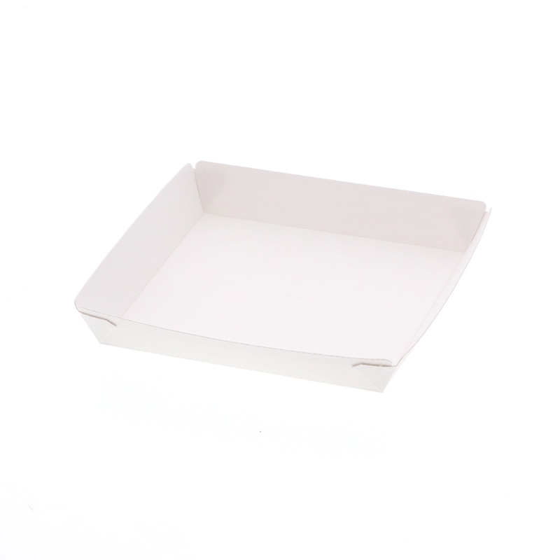 クラウンパッケージ 紙製トレー　ホワイトシリーズ　ベーシック SS-6  50枚/袋（ご注文単位12袋）【直送品】