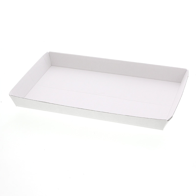 クラウンパッケージ 紙製トレー　ホワイトシリーズ　ベーシック SS-15  25枚/袋（ご注文単位8袋）【直送品】