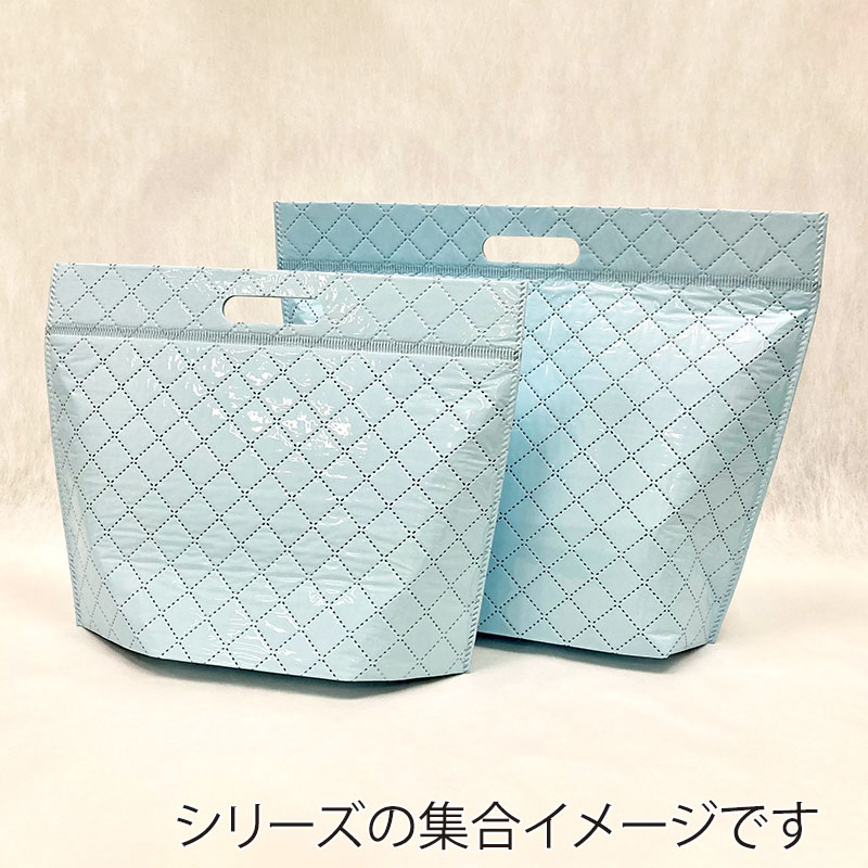 メルクロス プレミアムチャック付保冷バッグ M スカイブルー 100枚/箱（ご注文単位1箱）【直送品】