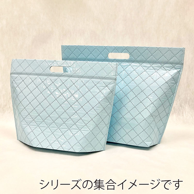 メルクロス プレミアムチャック付保冷バッグ L スカイブルー 100枚/箱（ご注文単位1箱）【直送品】