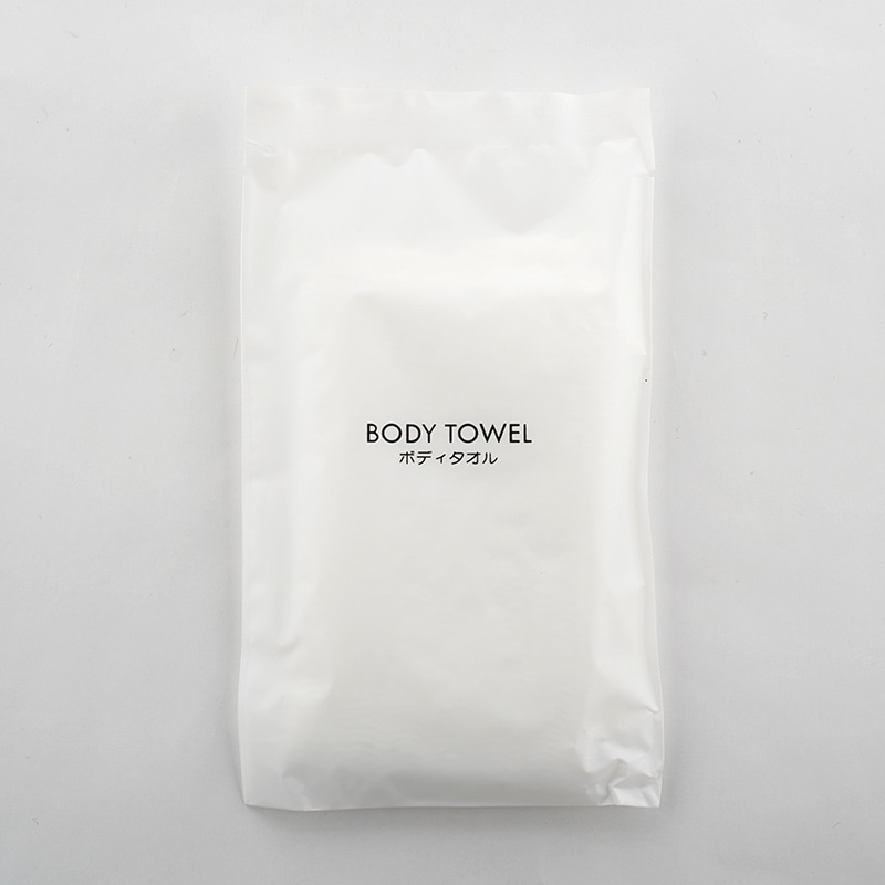 ボディタオル ナイロン　白　個包装 7863211 250個/束（ご注文単位2束）【直送品】