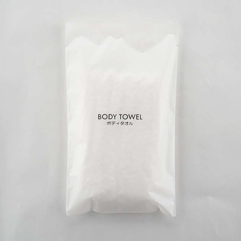 ボディタオル ワッフル　白　個包装 7863215 250個/束（ご注文単位2束）【直送品】