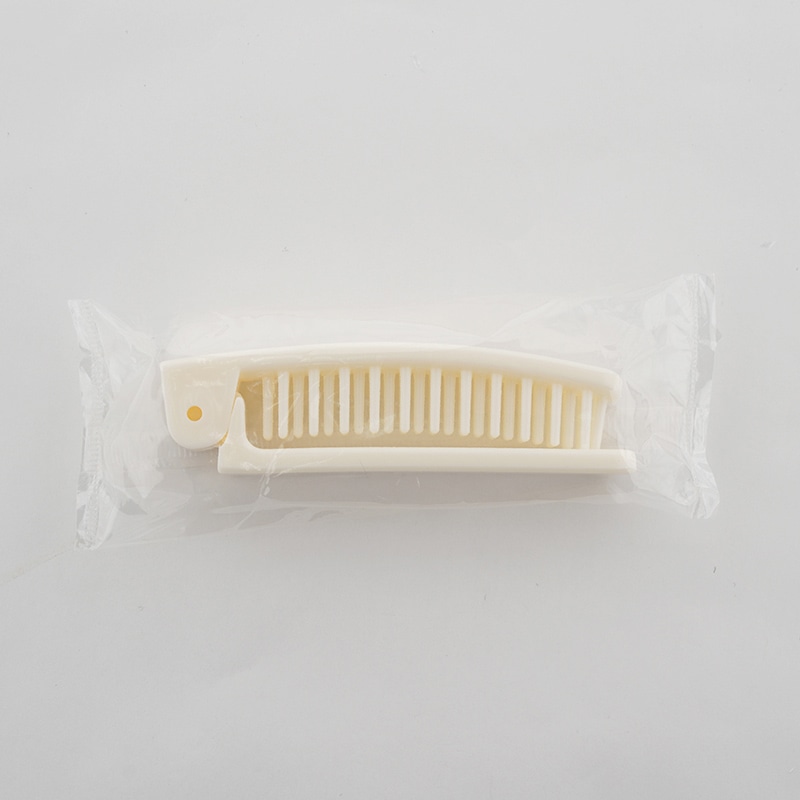 折り畳みスリムブラシ 白　個包装　0308V 6633022 250個/束（ご注文単位4束）【直送品】