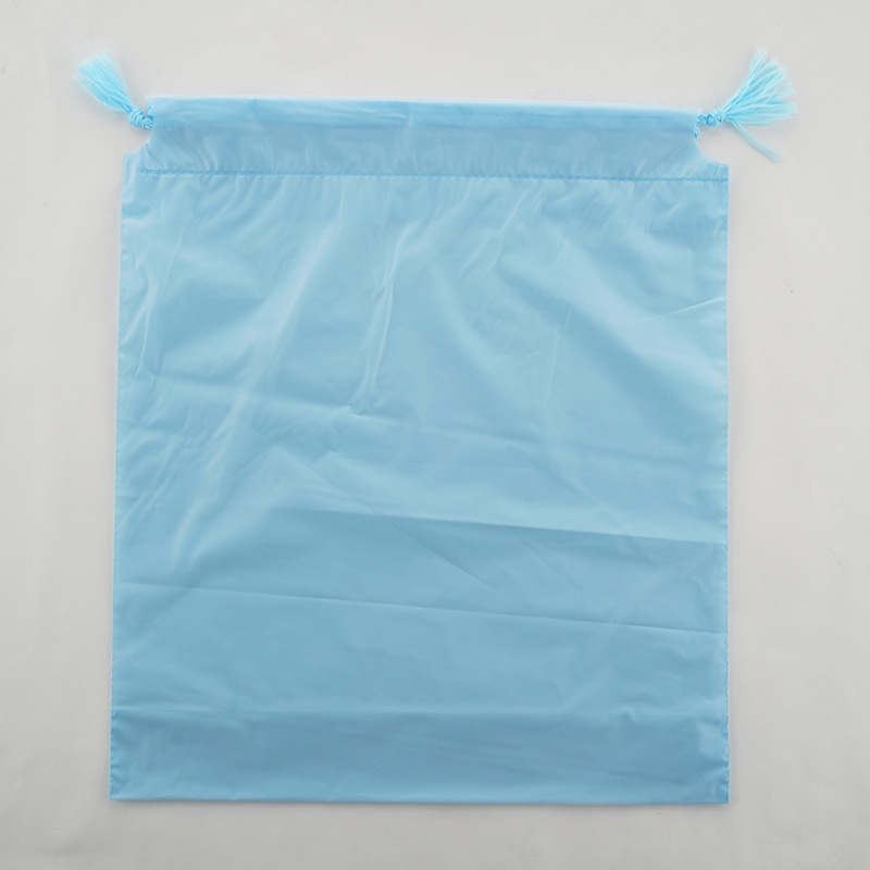 巾着袋　大 ブルー 4022411 100枚/束（ご注文単位5束）【直送品】