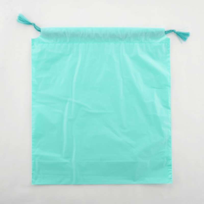 巾着袋　大 グリーン 4022415 100枚/束（ご注文単位5束）【直送品】