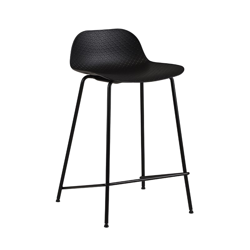 市場 バースツール　Bar　Stool01 4脚セット　ブラック OFS-3717BK 1セット（ご注文単位1セット）【直送品】