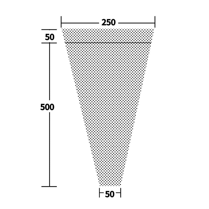 フラワースリーブ　リップ付きフラワーコート 25550R　部分有孔　100枚/束（ご注文単位40束）【直送品】