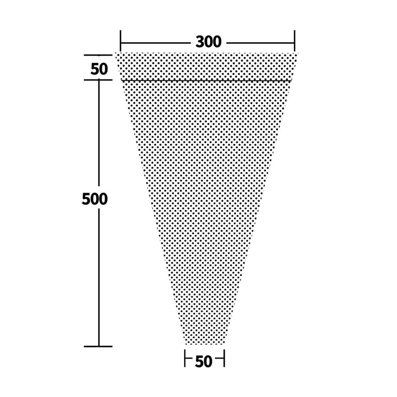 フラワースリーブ　リップ付きフラワーコート 30550R　部分有孔　100枚/束（ご注文単位40束）【直送品】
