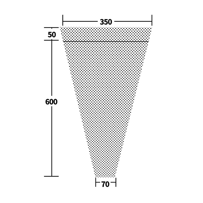 フラワースリーブ　リップ付きフラワーコート PH35R　部分有孔　100枚/束（ご注文単位20束）【直送品】