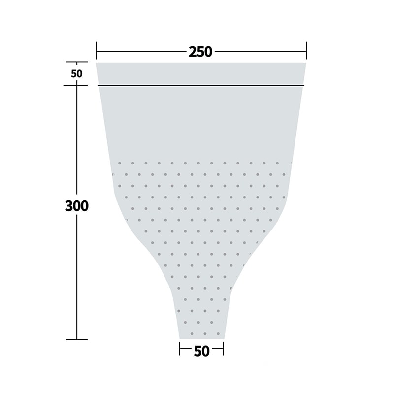 仏花・榊用スリーブ　TF35-PH 部分有孔　100枚/束（ご注文単位40束）【直送品】