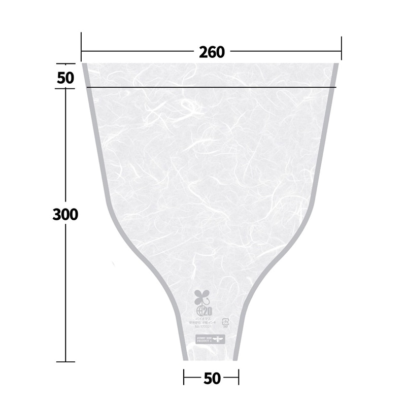 仏花・榊用スリーブ　DX雲龍　TF-UW メッシュ加工仕様　100枚/束（ご注文単位40束）【直送品】