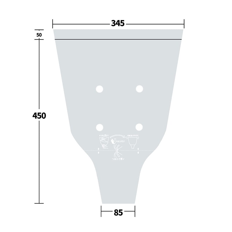 墓花用スリーブ　TF墓花35-45 4穴　100枚/束（ご注文単位30束）【直送品】