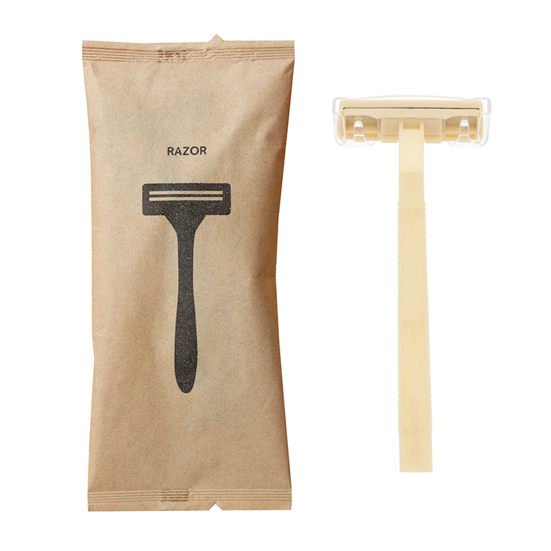 山陽物産 エコカミソリ3枚刃　紙包装 白 12963‐06 300個/束（ご注文単位4束）【直送品】