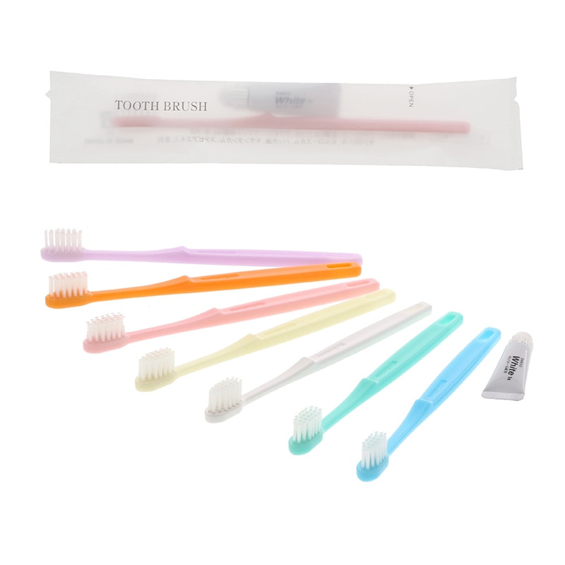 山陽物産 ハブラシセット 個包装 JS-5M 7色アソート 11141AS 250個/束(ご注文単位8束)【直送品】