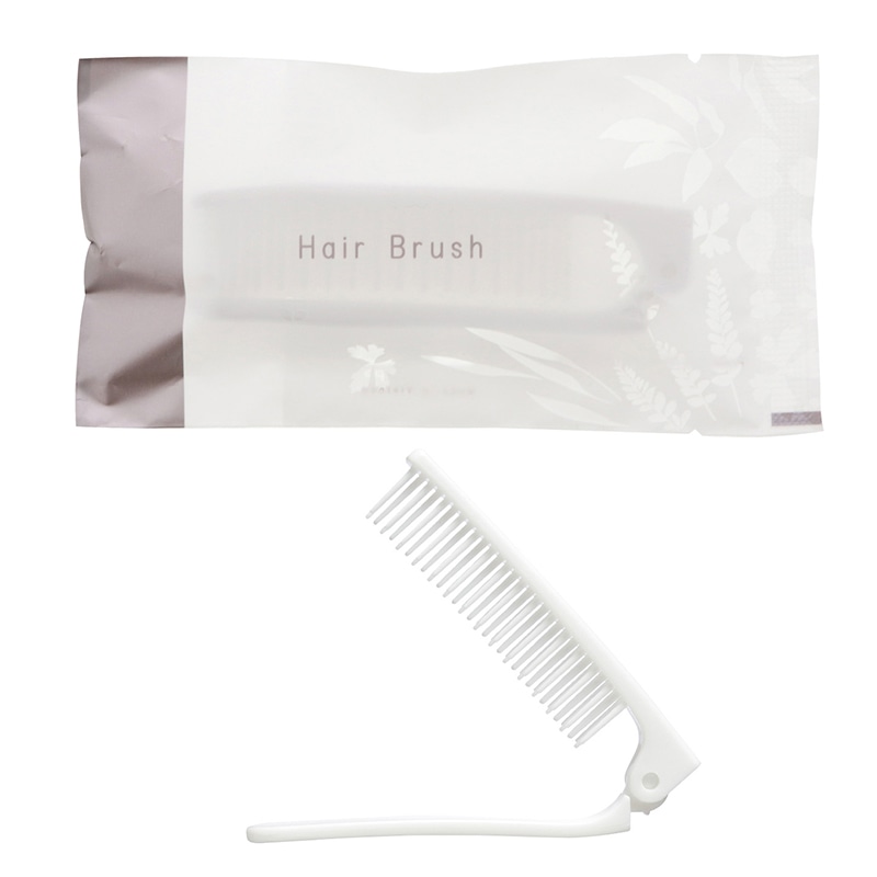 山陽物産 二つ折ヘアブラシB　個包装  21121-08-02 250個/束（ご注文単位4束）【直送品】