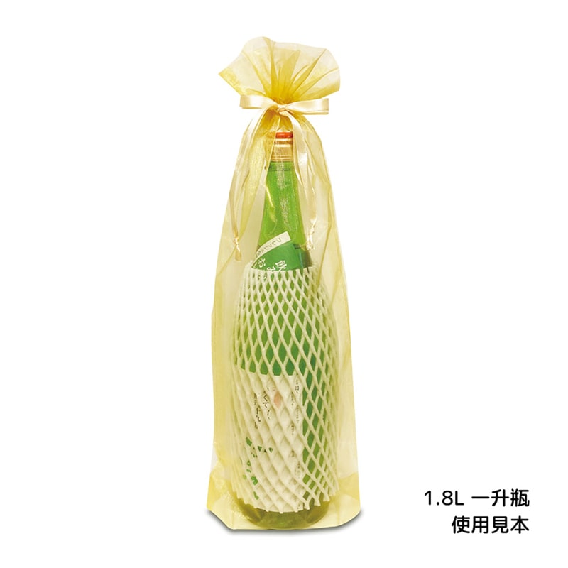 エスパック オーガンジーラッピング巾着 1.8L ゴールド 10枚/袋（ご注文単位1袋)【直送品】
