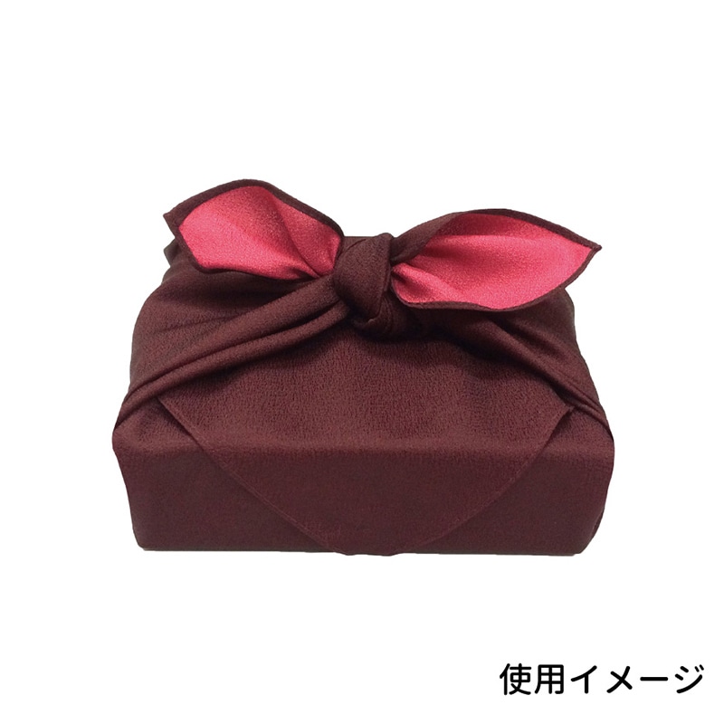 エスパック リバーシブル風呂敷 58cm あずき/ローズ 10枚/袋(ご注文単位1袋)【直送品】
