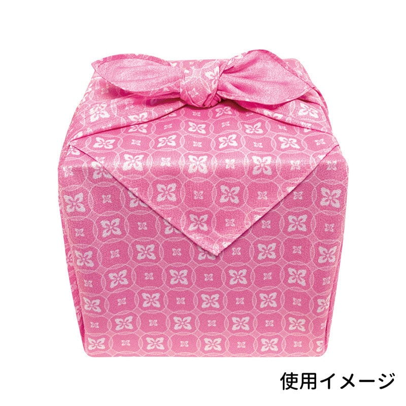 エスパック リバーシブル柄風呂敷 70cm 七宝/ピンク 10枚/袋(ご注文単位1袋)【直送品】