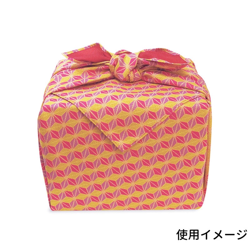 エスパック リバーシブル柄風呂敷 70cm 麻の葉紫/赤 10枚/袋(ご注文単位1袋)【直送品】