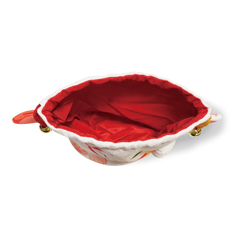 エスパック 招き猫巾着 三毛 10枚/袋(ご注文単位1袋)【直送品】