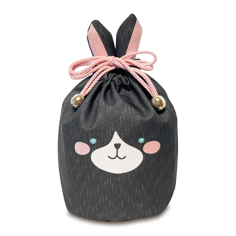 エスパック うさぎ巾着 黒うさぎ 10枚/袋（ご注文単位1袋)【直送品】