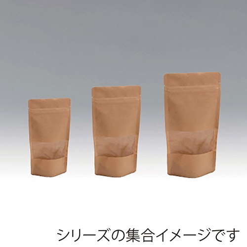 チャック付クラフトスタンド袋 CTJP-1826ZS 009-654 800枚/箱（ご注文単位1箱）【直送品】