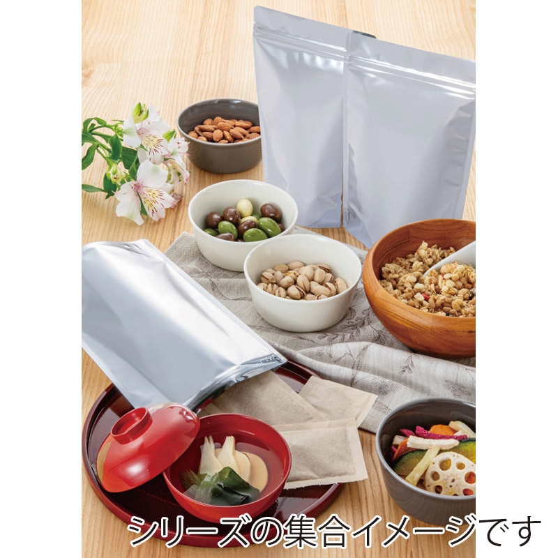 チャック付アルミスタンド袋 JP-1826ZS 009-692 800枚/箱（ご注文単位1箱）【直送品】