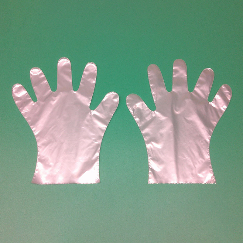 ポリ手袋 L 100枚入 ナチュラル 100枚/袋（ご注文単位100袋）【直送品】