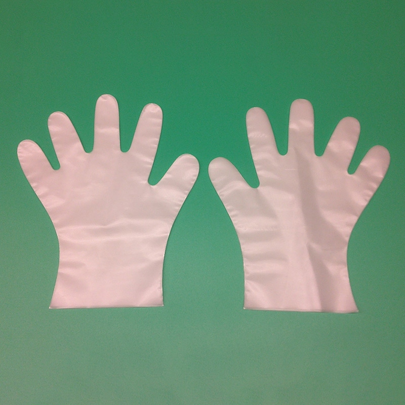 エンボス手袋 L 100枚入 ナチュラル 100枚/袋（ご注文単位50袋）【直送品】